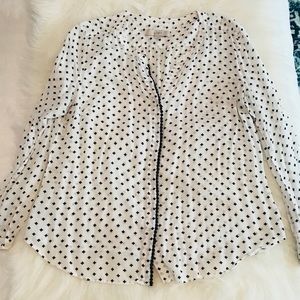 LOFT Polka Dot Blouse